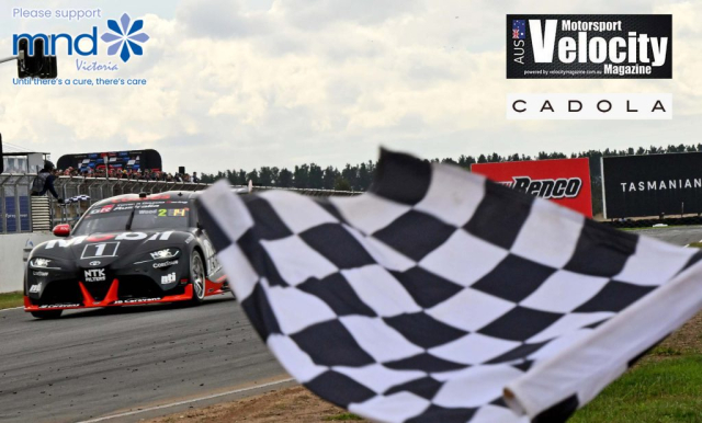 LR Wood Chequered Flag 1 Supercars Tas